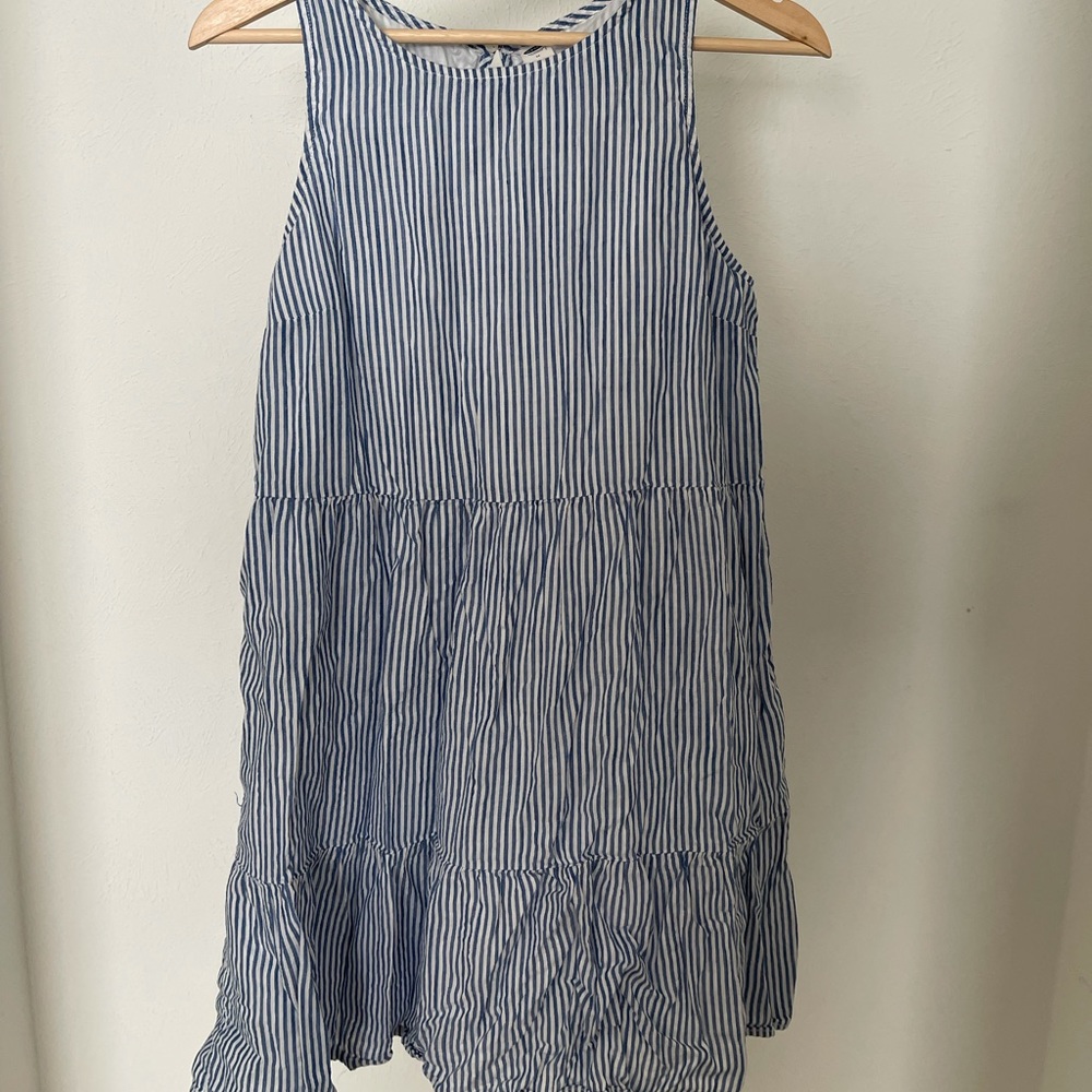 Old navy blue stripe dress